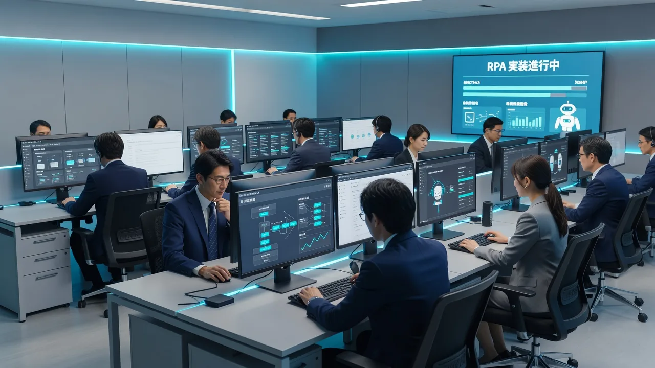 RPA導入作業の様子
